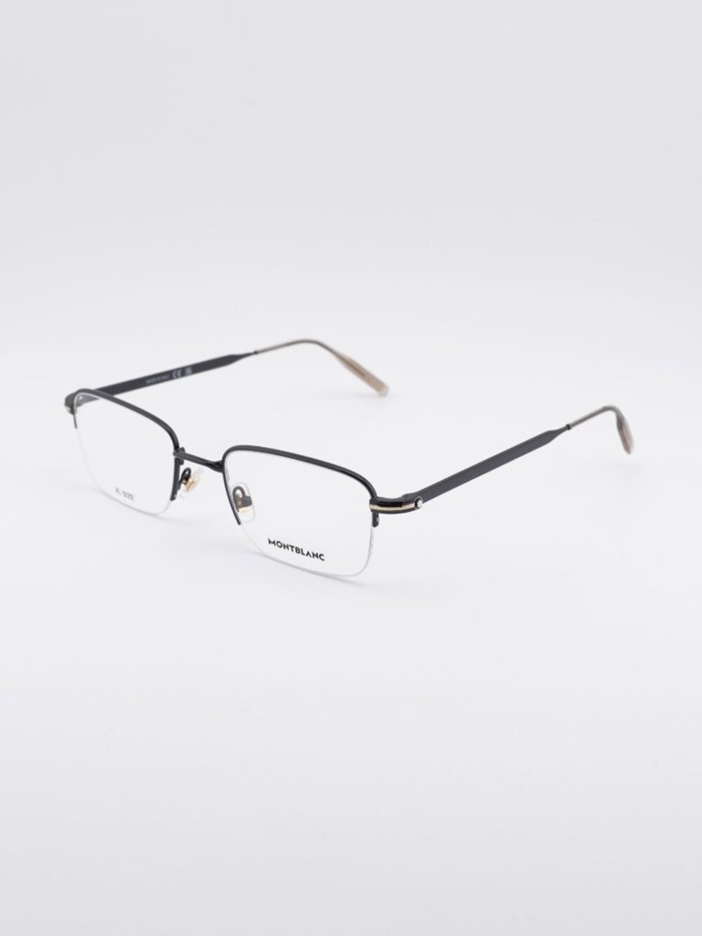 Montblanc MB0237O 004 Eyeglasses Black 54mm Rectangle Frame